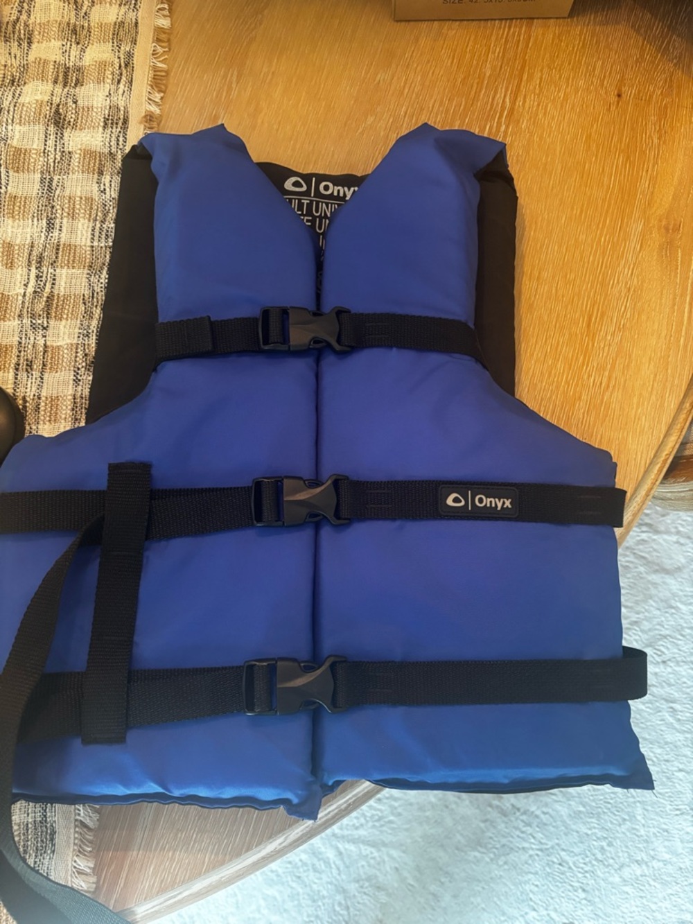 Onyx Blue Life Jacket - Adult PFD - like new